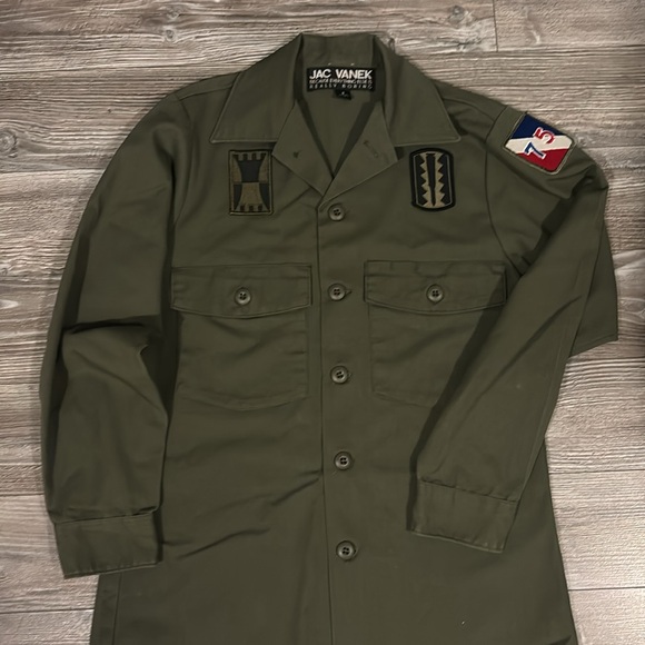 JAC VANEK army jacket I HATE EVERYONE size small - Picture 14 of 14